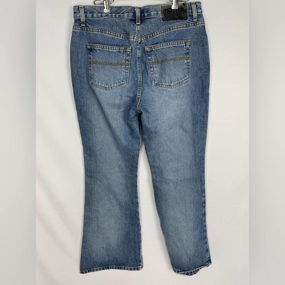 Express extreme flare 100% cotton denim jeans women’s size 11/12S Express - Picture 7 of 13